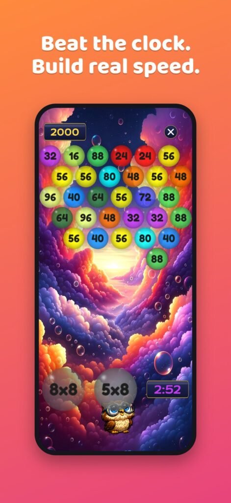 Beat the clock with timed times tables challenges