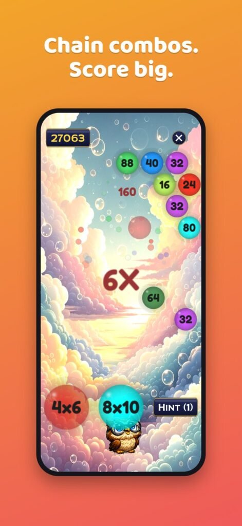 Chain merges and combos for big scores